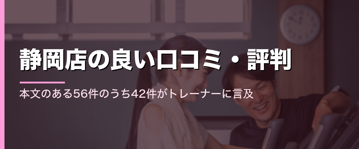 24/7Workout静岡店の良い口コミで多かったこと